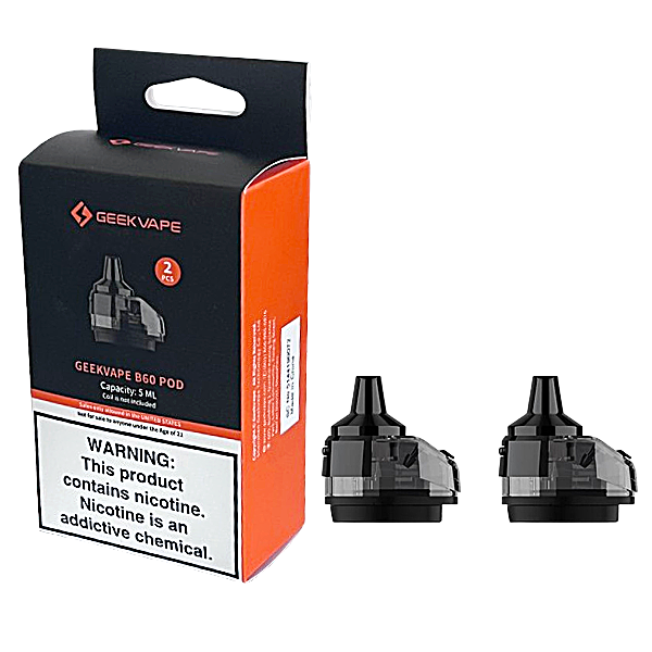 Geekvape B60 Aegis Boost 2 Replacement Empty Pod | 5ml | 2 Pack product image